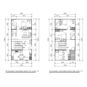 4 Bedroom Container Home Shiping Container House Mobile Home Trailer House With