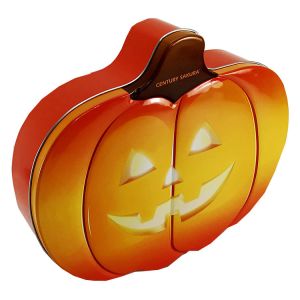 Pumpkin Shaped Halloween Tin Box Multipurpose Antirust For Chocolate
