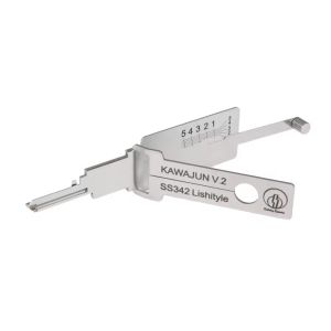 Wholesale Lishi 2in1 Residential Civilian tools Lock Cylinder Opening Tool(SS342) Reader for japan KAWAJUN Locksmith Tools from china suppliers