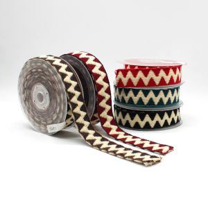 20KJ74 Nylon Thickened Jacquard Ribbon Trim 3cm