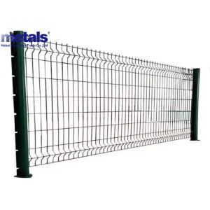 3D Curved Welded Wire Mesh Fence Galvanized PVC Coated 50X100MM