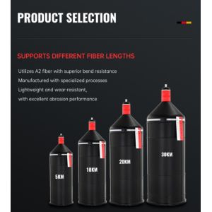 Stable 30KM Fiber Communication Kit Drone-mounted Reel Military-spec Materials