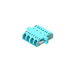 Wholesale Quad Fiber Optic Adapters LC Couplers With Flange For Optimal Performance from china suppliers