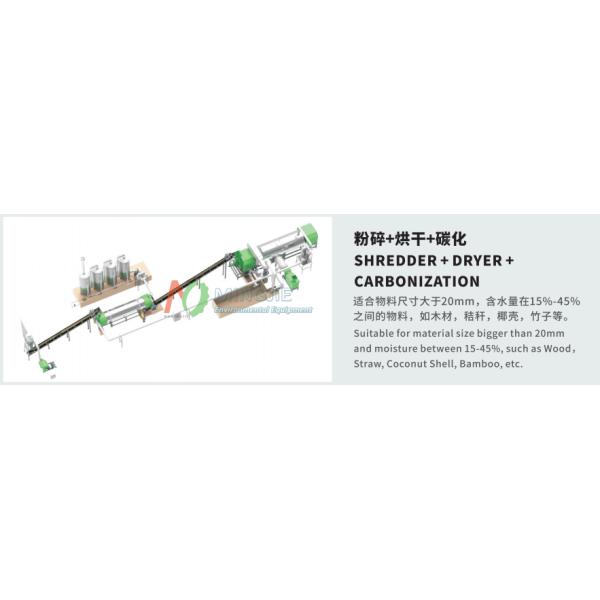 Indirect Heating Charcoal Making Machine for Coconut Shell Processing in 15-20 Minutes