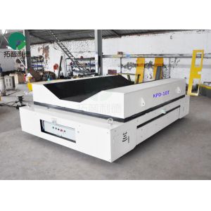 Quality assurance track powered steerable portable coil transfer cart