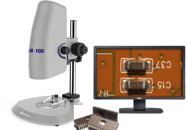 Quality LED Illumination Large Magnification Clear Image Video Measurement Microscope With Camera for sale