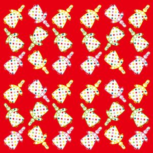 China Candy Bouquet 3 Ply Serviettes , 330x330mm Assorted Paper Napkins on sale