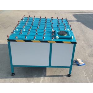 China 2000mm Rotating Glass Turning Table Sealant Extruder With Rollers on sale China 2000mm Rotating Glass Turning Table Sealant Extruder With Rollers on sale