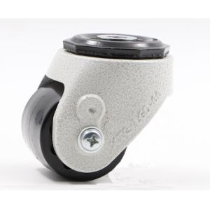 Low Profile 670kg Polyurethane Swivel Casters With Stem Brake