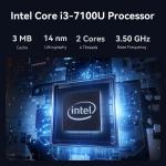 Mini PC With Intel Core i3 7100U Processor mSATA SSD DDR3L 16G RAM And Cooling