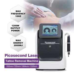 China Portable Super Picosecond White Picolaser Tattoo Removal Machine For Body Skin Rejuvenation on sale