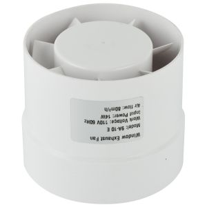 Low Noise Customized Logo Plastic 100mm Mixed Flow Inline Air Extractor Fan for