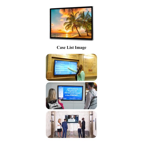 65 Inch Wall Mounted LCD Wall Screen Advertising Machine