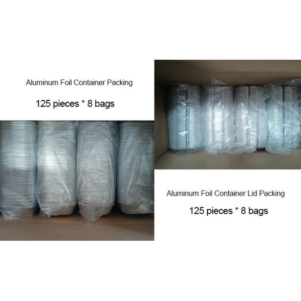 280ml 300ml Airline Aluminum Foil Catering Contianer Oblong Oven-Safe