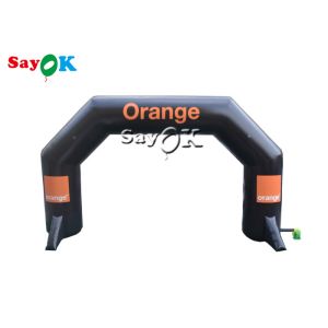 Inflatable Start Line Black PVC Tarpaulin Inflatable Entrance Arch For Park