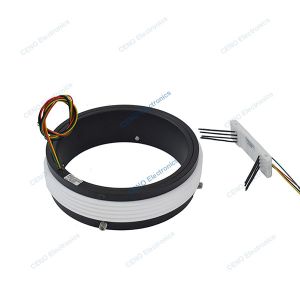 Separate slip ring with two half structure suitable for comlex mechanical