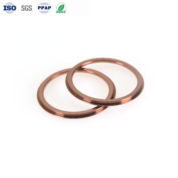 PVD Rose Gold CNC Stainless Steel Camera Ring ±0.01mm Tolerance
