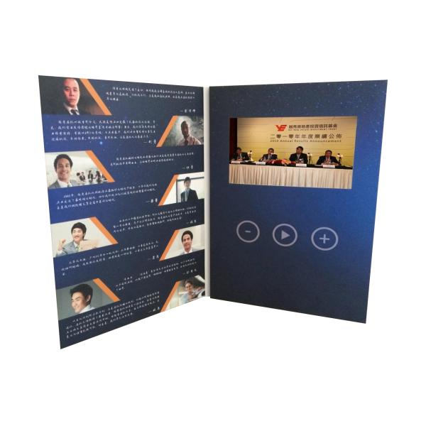 5 Inch portrait A5 size Lcd Screen video advertising brochure video book for property promotion PVC050