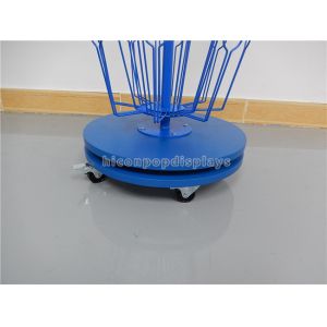 Visual Merchandise Display Blue Metal Rotating Freestanding Puppet Toy Display