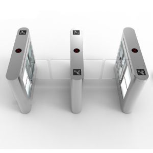RFID Interface Swing Automatic Turnstiles Stainless Steel Security Access