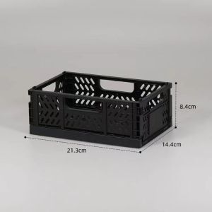 Convenient Mesh Plastic Crates for Office Desk Stackable and Blue NO Foldable