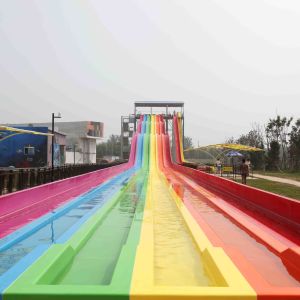 Multi Lanes Rainbow FRP Custom Water Slides Amusement Park Big Water Slide