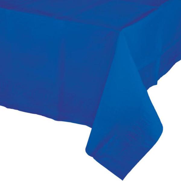 Polythene Backing Luxury Paper Tablecloths , OEM 2.41*1.37m Paper Table Cover