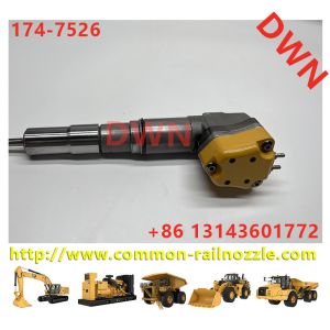 3412E Engine Excavator Oem Common Rail Fuel Injectors 174-7526 1747526 20R-0758