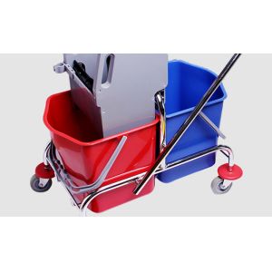 Heavy Duty Down Press 34L Double Mop Wringer Trolley