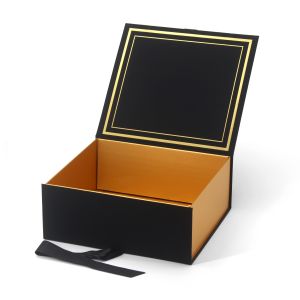 Custom Logo Print Paper Cardboard Foldable Magnetic Shopping Gift Box With