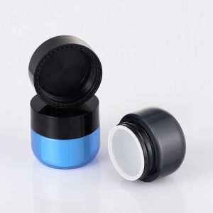 Black Cream Packaging Jar Refillable Reusable For Lotions And Creams 4 Oz