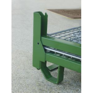 4 Layers Stackable Warehouse Wire Container Steel Mesh Cage CE Certificated