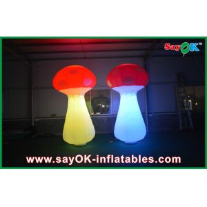 Air Blown Inflatable Orange Lighting Event Inflatable Mushroom