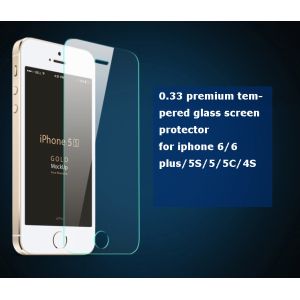 Wholesale iPhone tempered glass screen protector 0.33 mm ultra thin 9H hardness high transparency from china suppliers