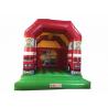Cheap price inflatable fire engine jumping PVC inflatable bouncer house inflatable fire truck jumping for sale