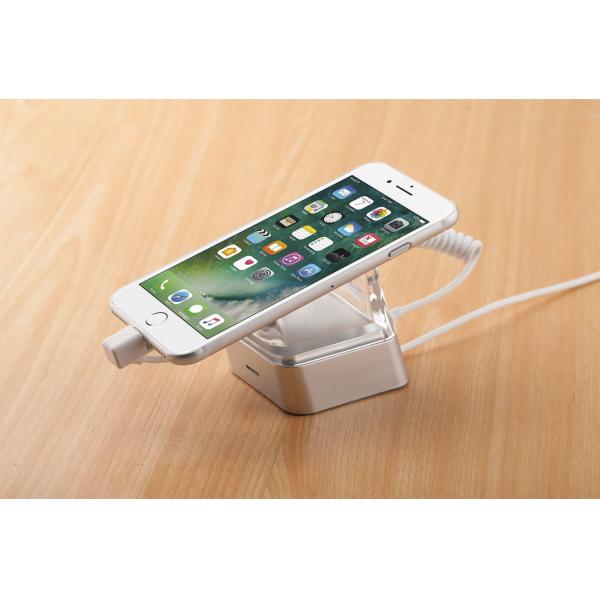 COMER anti-theft cable locking alarm mobile phone mounting acrylic brackets for