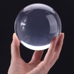 Custom transparent Contact Juggling Ball Magic Tricks Crystal Ultra Clear