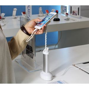 Wholesale COMER anti-shoplift alarm lock devices desk mounting Gripper security for mobile phone from china suppliers