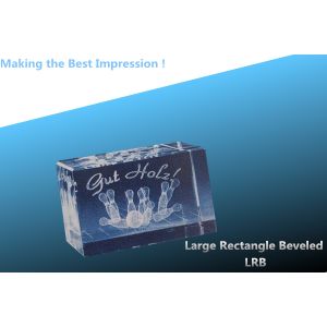 blank Rectangle/CRYSTAL CUBE/large rectangle beveled/crystal rectangle/blank