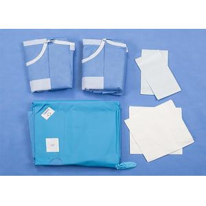 China Caesarean Procedure Pack SMS SPP Sterile Green C-Section Surgical Pack Lamination Patient Disposable Custom on sale