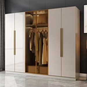 Functional and Stylish MDF Bedroom Armoire Wardrobe Design with Moisture