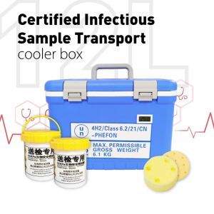 UN2814 UN3373 Infecious Specimen Cold Chain Safety Transportation Cooler Box