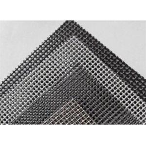 PVC Coated Wire Mesh Window Screen Mosquito Net Fire Proof / Knife Proof