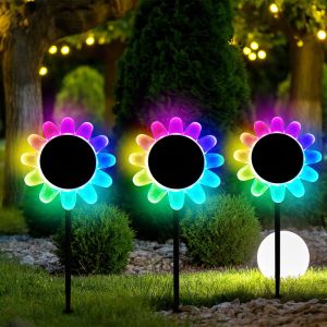 OEM IP68 Multi Color LED Solar Float Lamp For Swimming Pool Night Light Stair