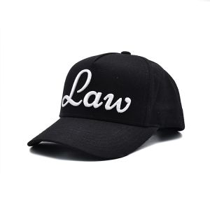 China Structured 5 Panel Embroidered Baseball Caps With Metal Eyelets on sale