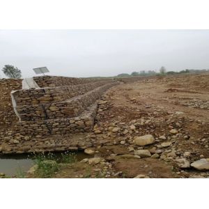 Galvanized Iron Weaved Gabion Wire Mesh For River Bank