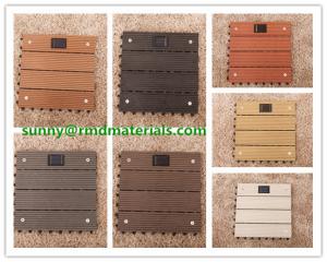 Wholesale Hot sell 300x300mm DIY modern decking tiles 100% recyclable wpc DIY decking tiles from china suppliers