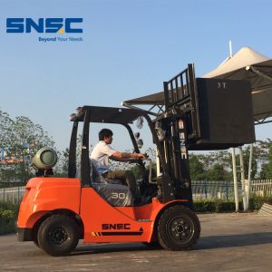 Japan Nissan Engine Snsc 3ton LPG Forklift with Load Center 500mm Ordinary