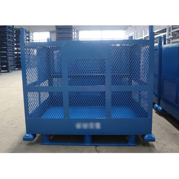 Quality Stackable Forklift Stillage Bin Mesh Pallet Cages Drop Front for sale
