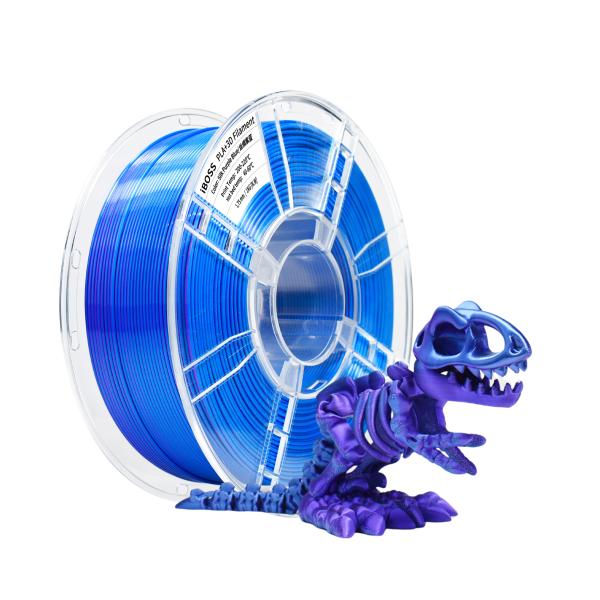 3D Printer Silk Dual Color Purple Blue PLA+ Filament 1.75mm Strong Toughness for 3d Printing Filament